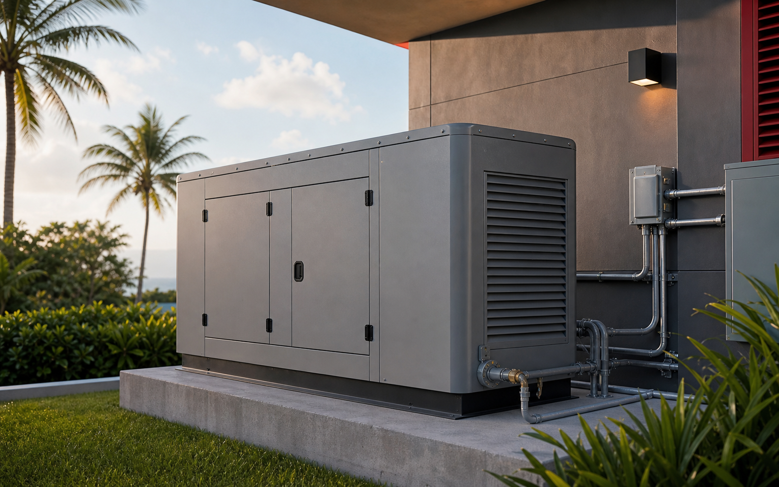 Premium standby generator installation inspired by Cummins backup power systems in Puerto Rico