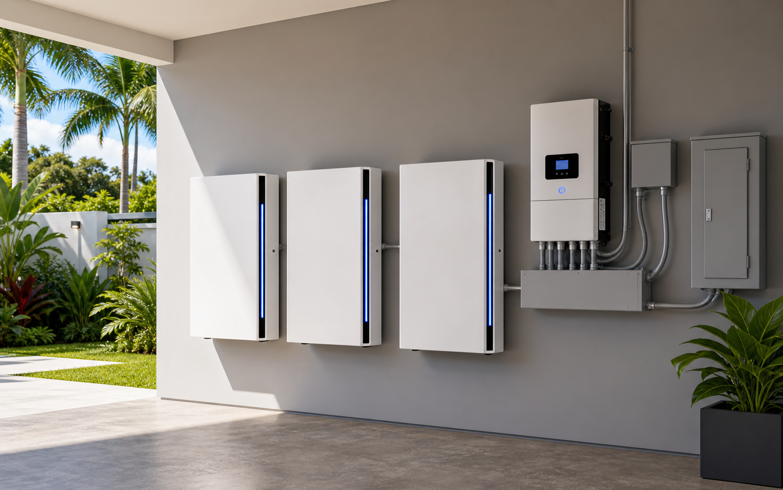 Premium whole-home battery system installation inspired by FranklinWH equipment in Puerto Rico